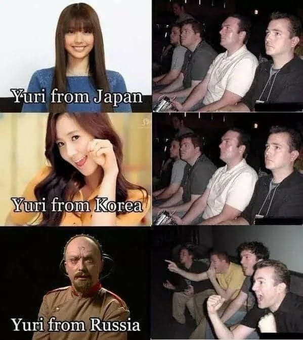 Yuri from Japan
Yuri from Korea
Yuri from Russia
