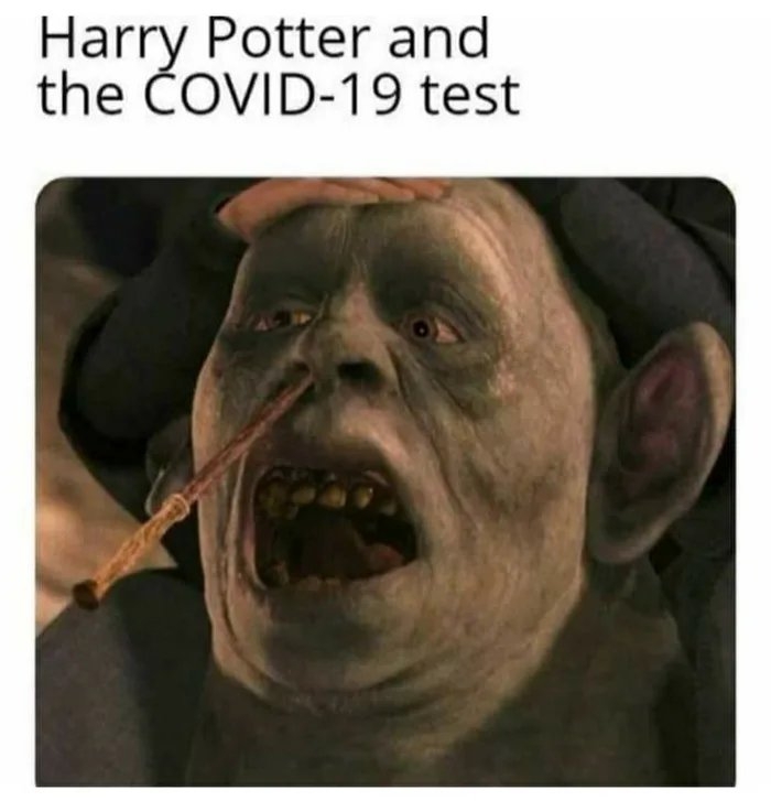 Harry Potter and
the ČOVID-19 test
