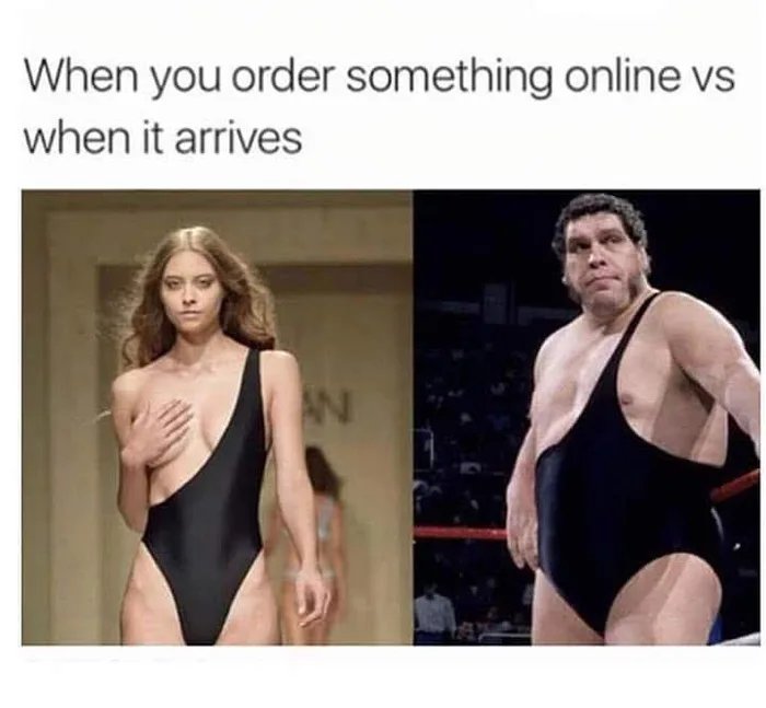 When you order something online vs
when it arrives
AN
