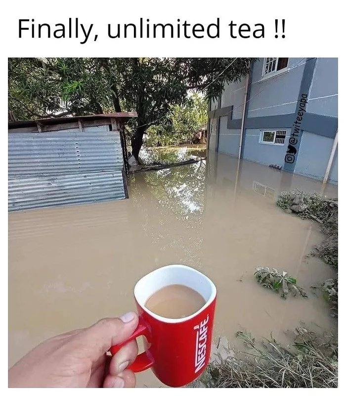 Finally, unlimited tea !!
Oy@twiteeyapa
