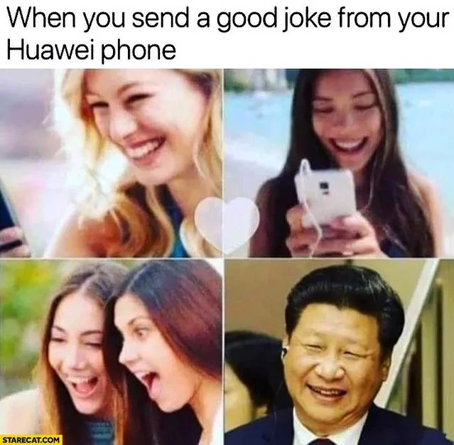 When you send a good joke from your
Huawei phone
STARECAT.COM
