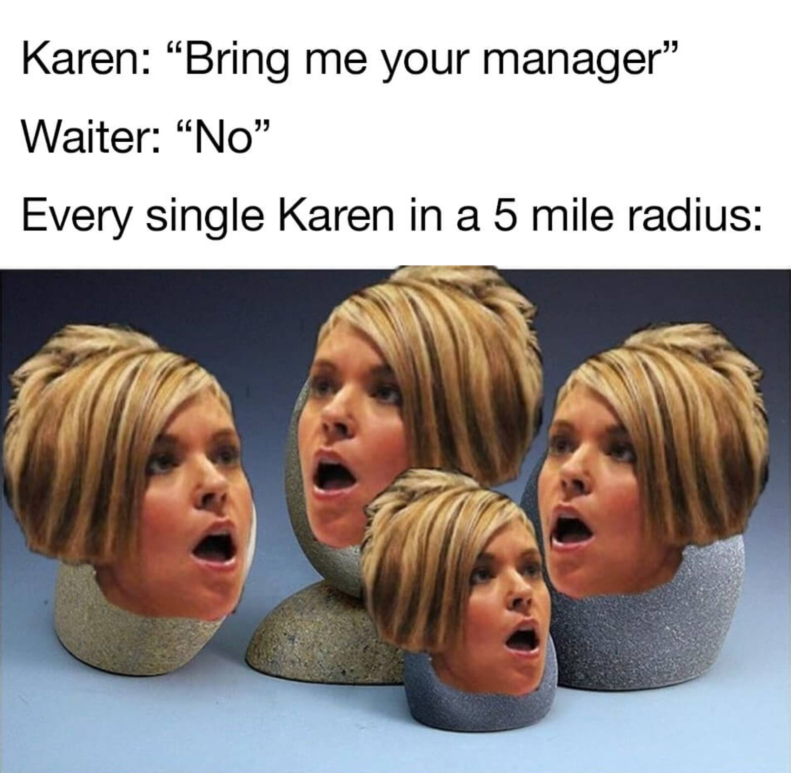 Karen: “Bring me your manager