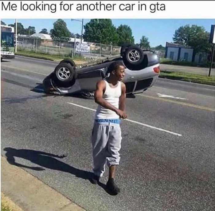 Me looking for another car in gta
