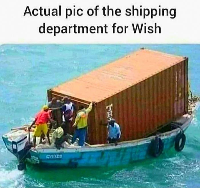 Actual pic of the shipping
department for Wish
