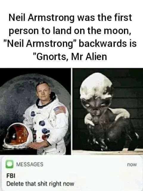 Neil Armstrong was the first
person to land on the moon,
