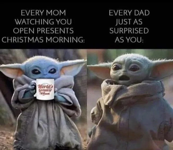 EVERY MOM
EVERY DAD
WATCHING YOU
JUST AS
OPEN PRESENTS
SURPRISED
CHRISTMAS MORNING:
AS YOU:
World's
Grealea
