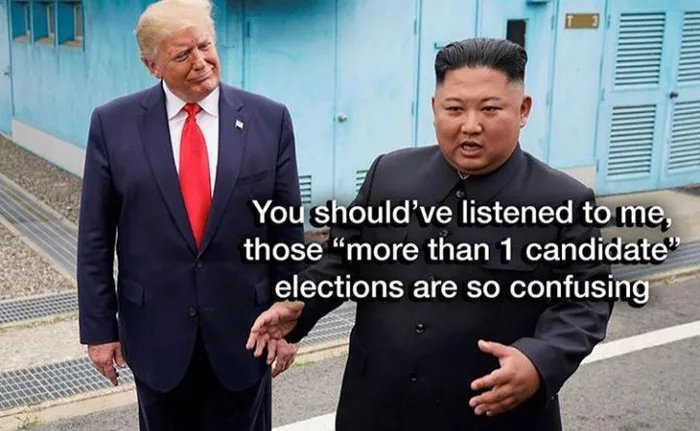 You should've listened to me,
those “more than 1 candidate