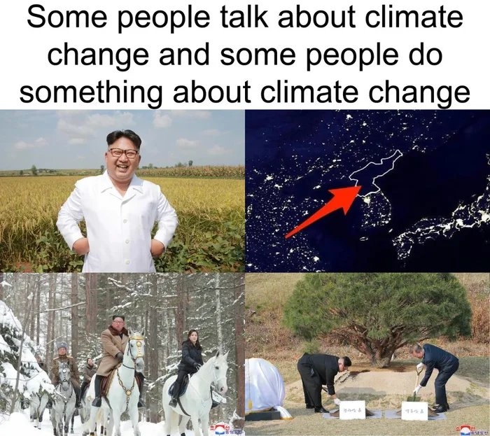 Some people talk about climate
change and some people do
something about climate change
