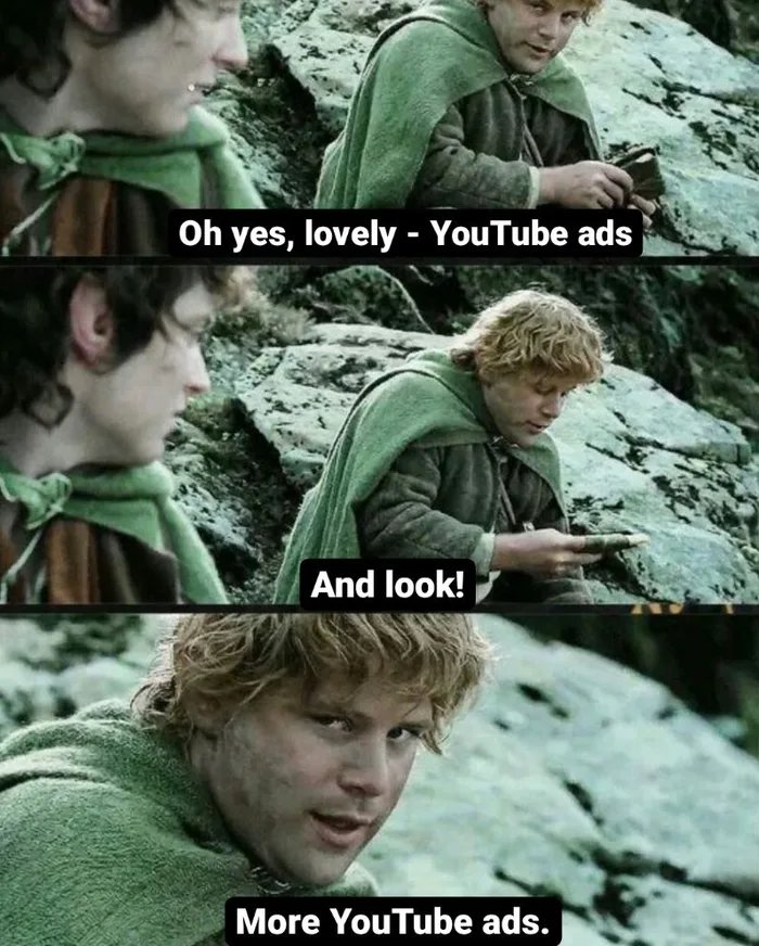 Oh yes, lovely - YouTube ads
And look!
More YouTube ads.
