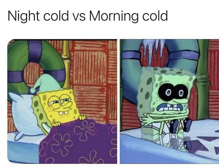 Night cold vs Morning cold
80
