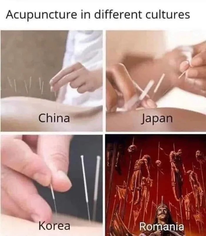 Acupuncture in different cultures
China
Japan
Korea
Romania
